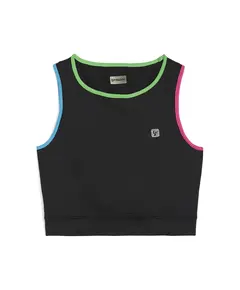 Freddy Medium-support athletic top with colourful trim, Μέγεθος: XS